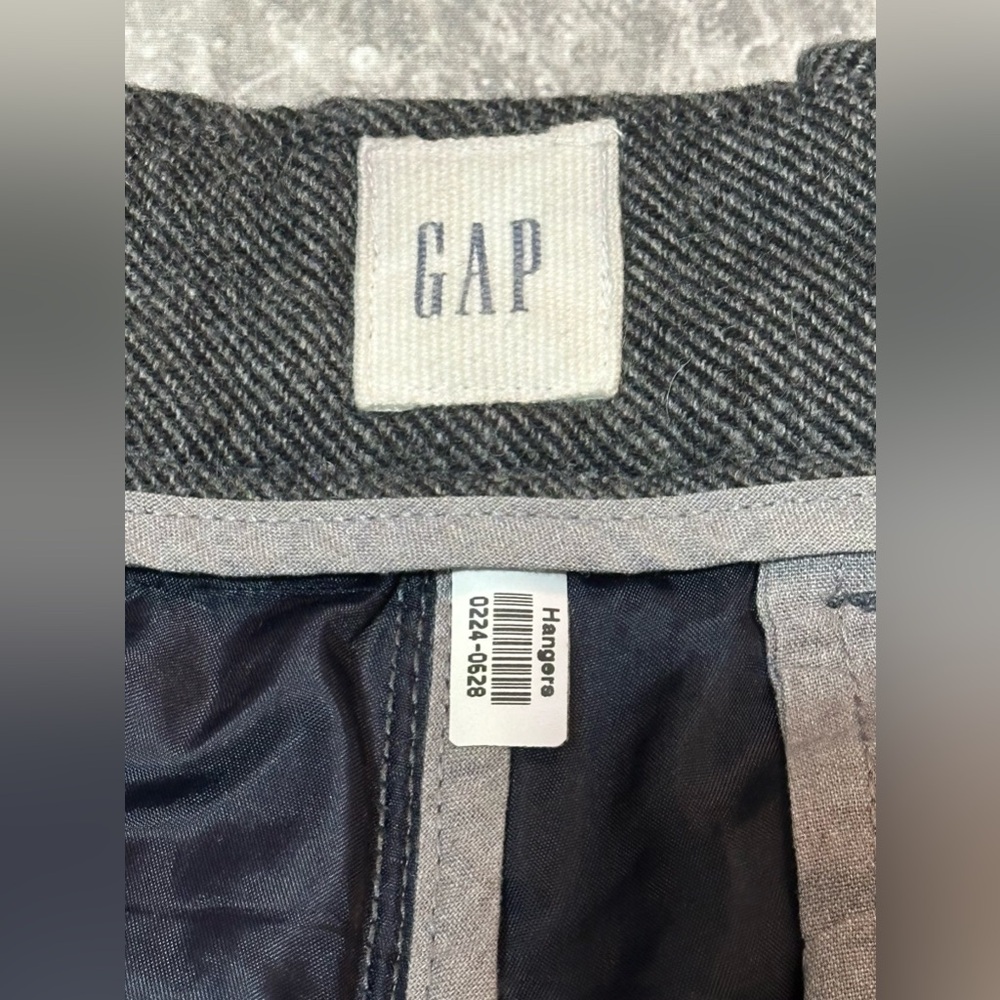 Gap Slim Fit Charcoal Gray Wool Trousers - Picture 10 of 10